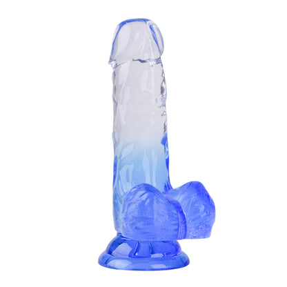 Realistic Clear Cute Purple Dildo - Lifelike Adult Sex Toy