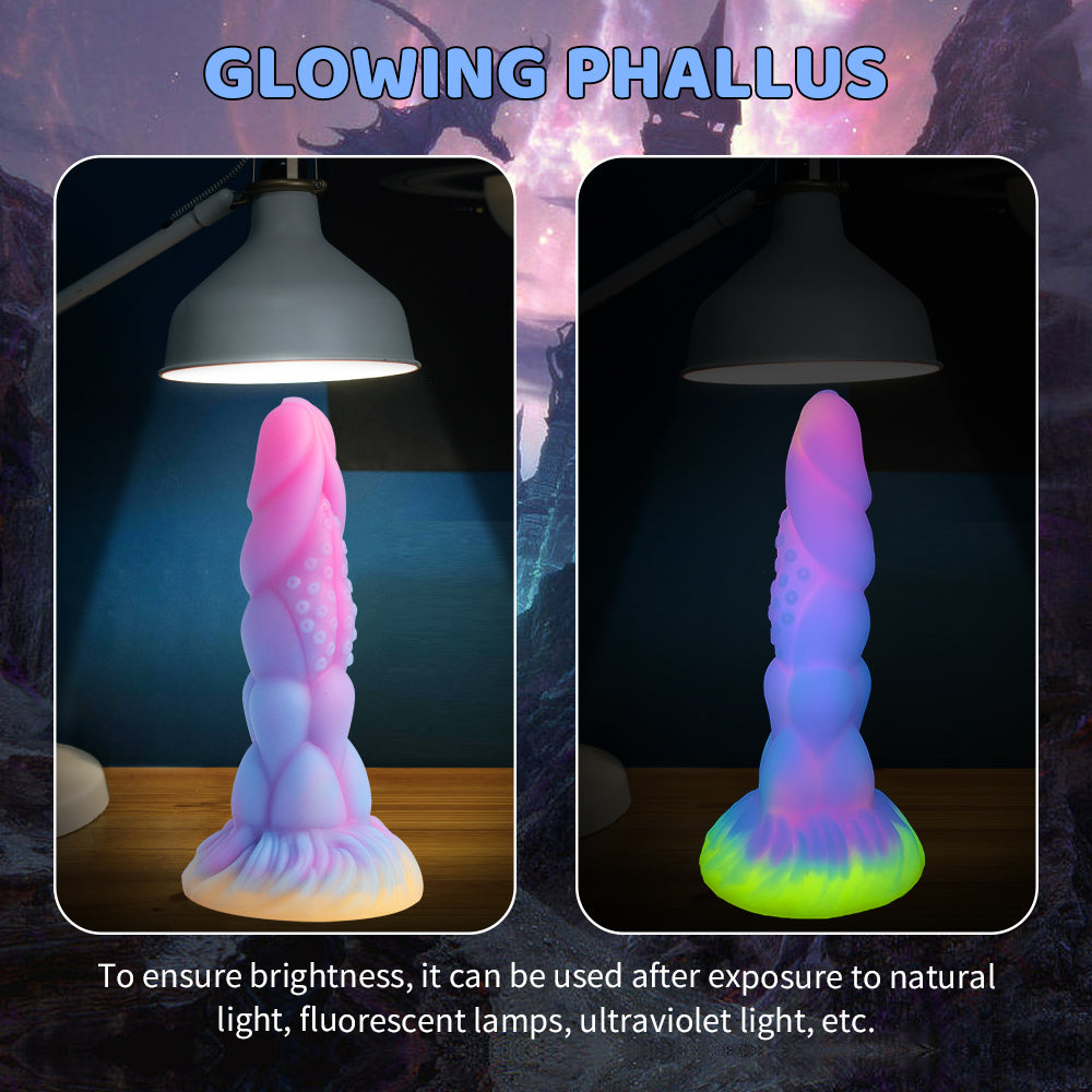 Realistic glow-in-the-dark alien bug dildo