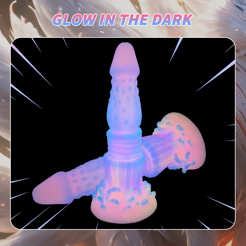 Realistic glow-in-the-dark alien dildo