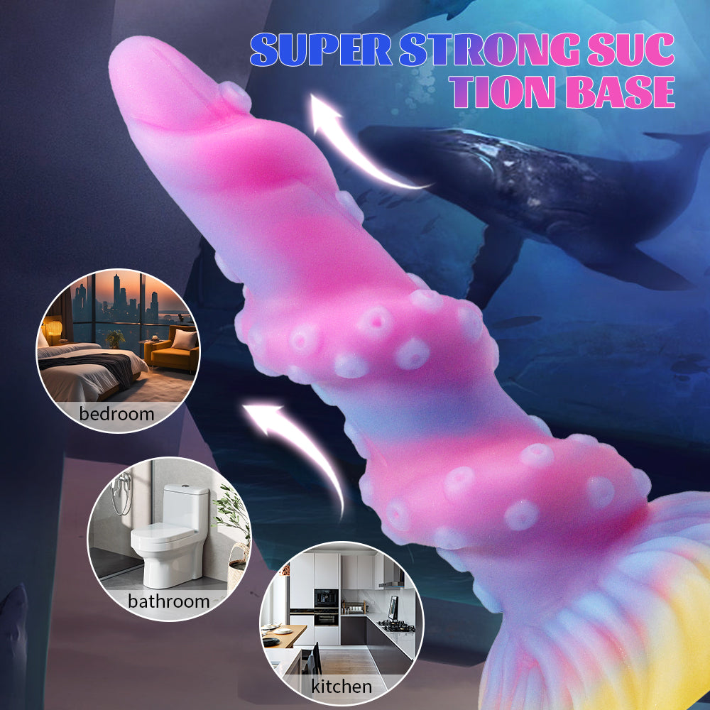 Glow-in-the-dark octopus-shaped dildo