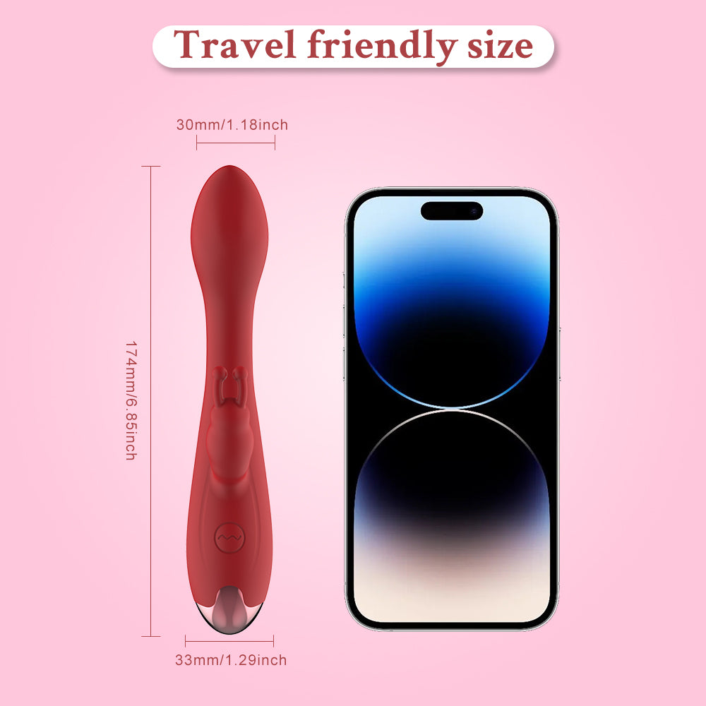 Adult toy Rabbit Vibrator Dual Motors, 10 Vibration Modes，USB charging