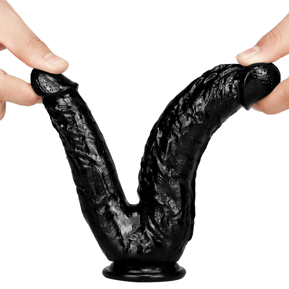 Double Dildo jelly dildo with Suction Cup  for Female Masturbation,lesbian masturbators