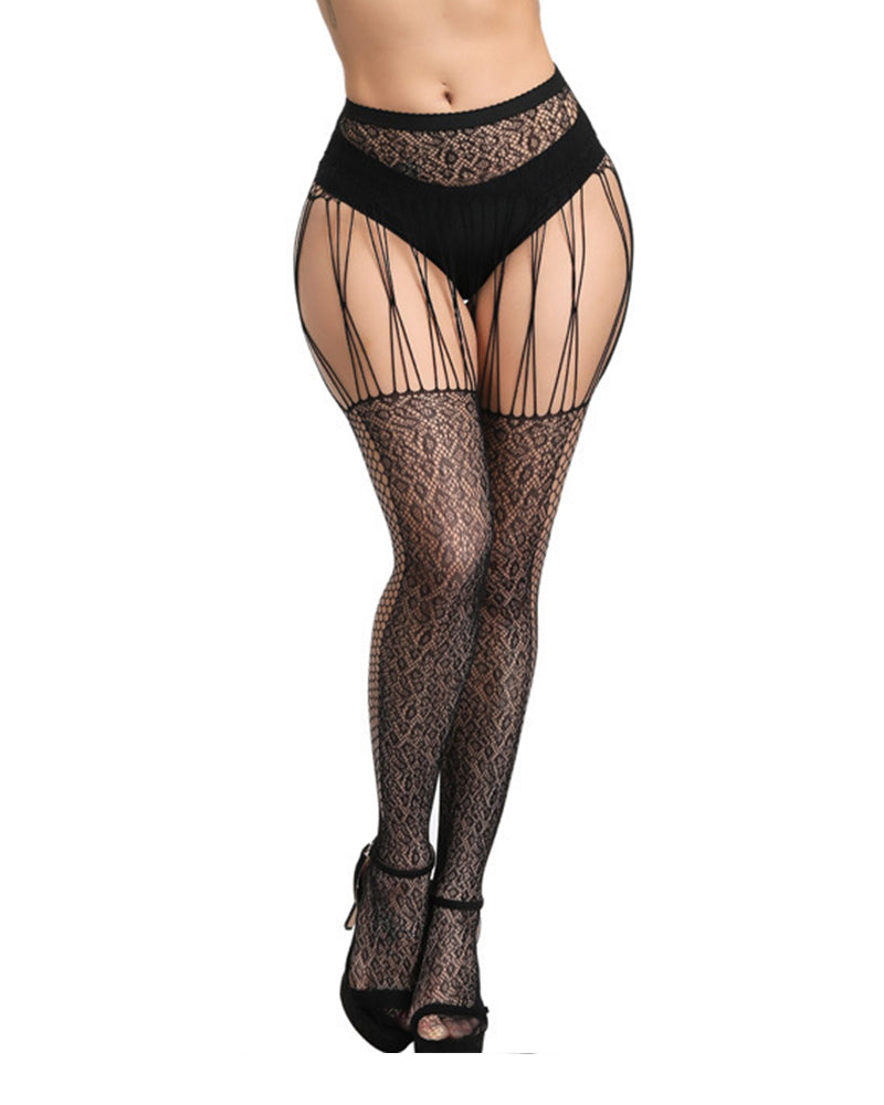 Women Fishnet Thigh-High Stockings Tights Suspender Pantyhose Stockings for Women Girls