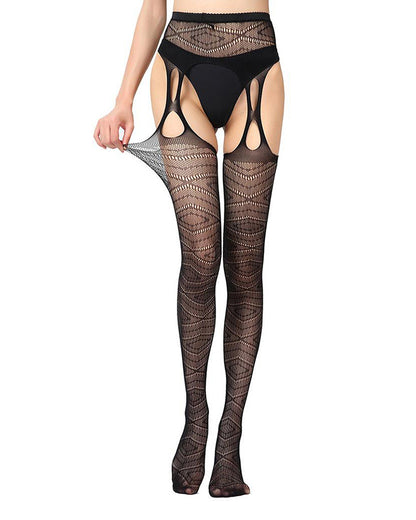 Women Fishnet Thigh-High Stockings Tights Suspender Pantyhose Stockings for Women Girls