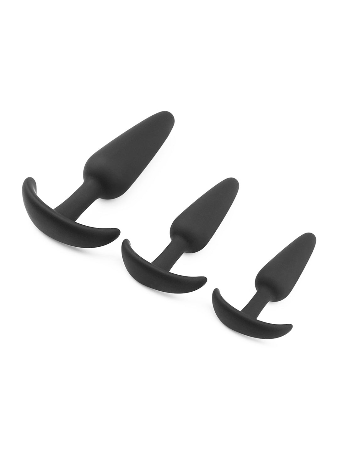 Silicone Anal Plug Sexy Toys, Pack of 3 Butt Plugs Training Set for Beginners Advanced Users with Flared Base Prostate Sex Toys Anus Dilator