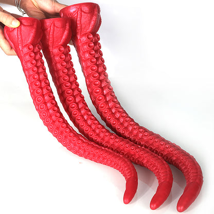 17.7", 19.7", 21.7" Octopus Tentacle Silicone Anal Dildo with Suction Cup