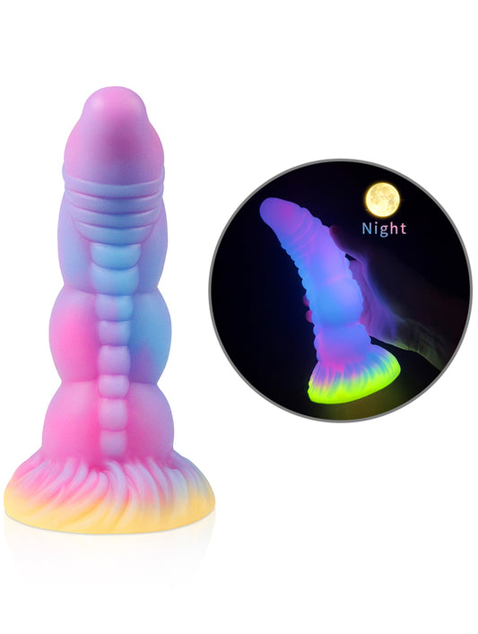 ribbed glow in the dark dildos