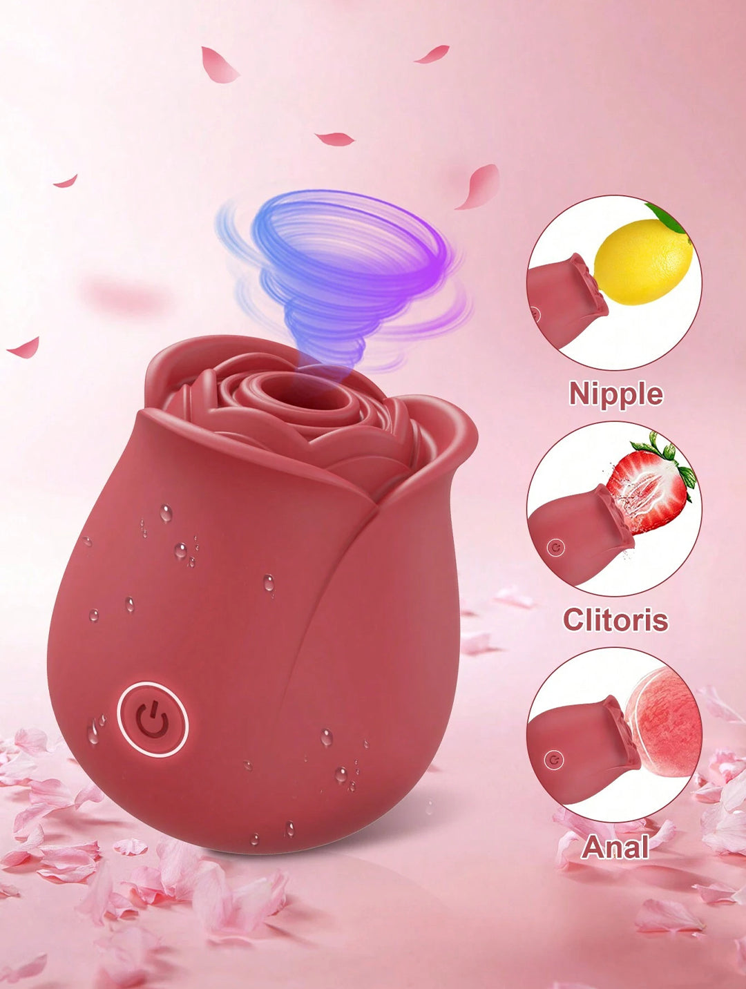 10 Vibration & Sucking Modes Rose Vibrators