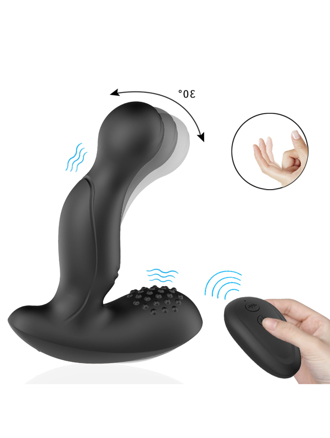 Adult toy anal massage device 10 pulse+vibration mode