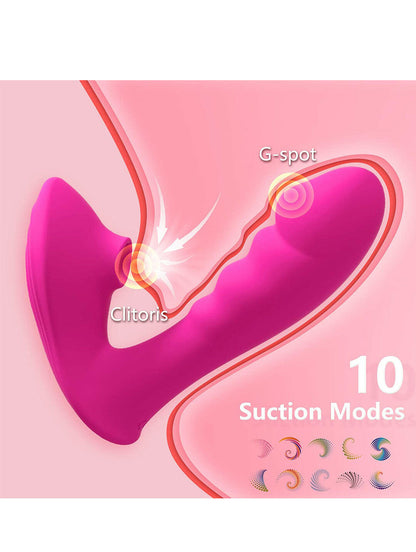 Adult sex toy vibrator -10 sucking+vibration mode