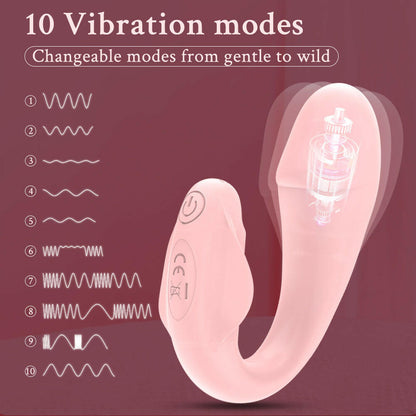 Adult toy Mini Wearable Dolphin Vibrator 10 Frequencies, G-Spot & Clitoral Stimulator