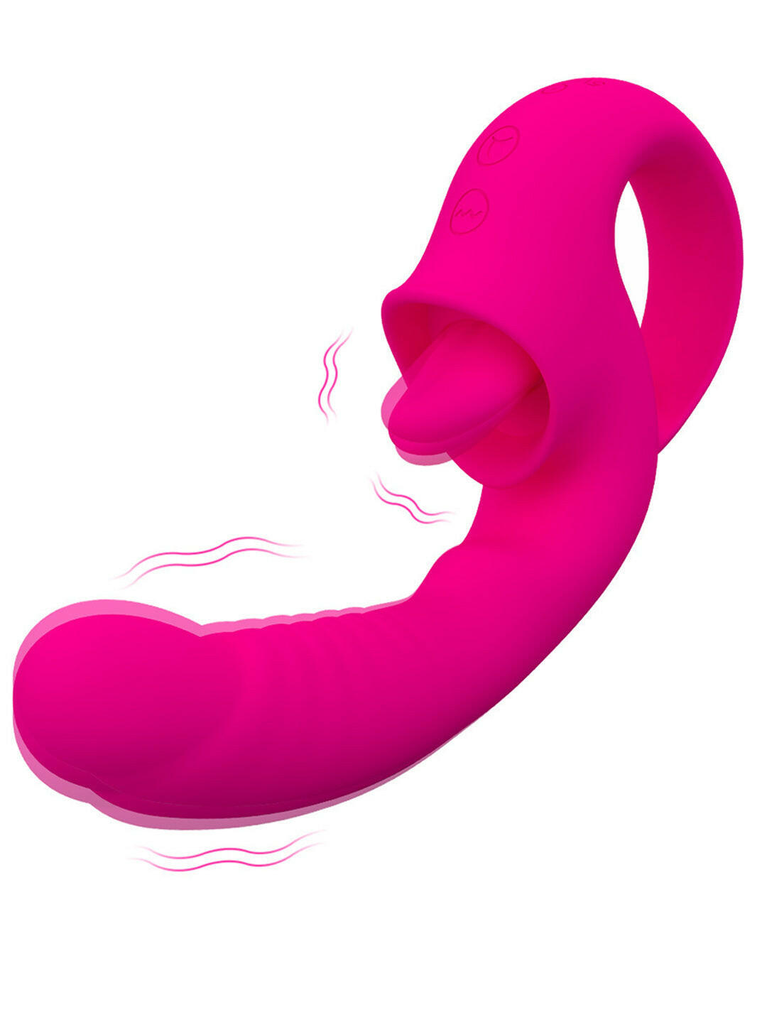 Adult toy clitoris nipple G-spot vibrator-10 vibration+tongue lick frequency