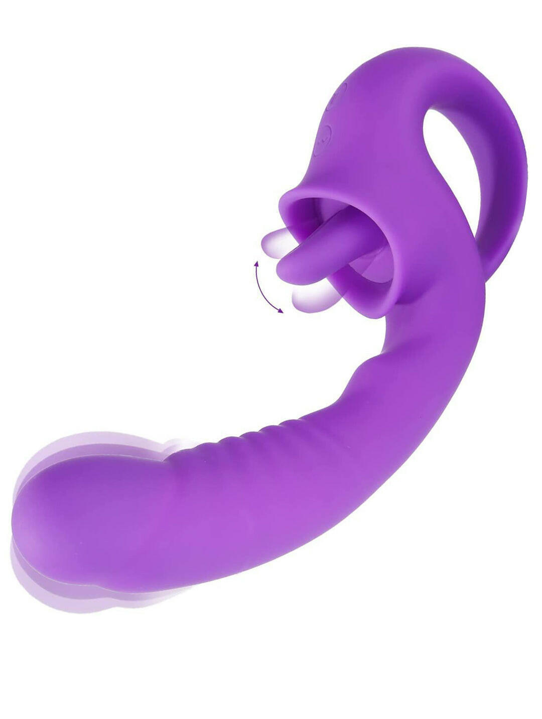 Adult toy clitoris nipple G-spot vibrator-10 vibration+tongue lick frequency