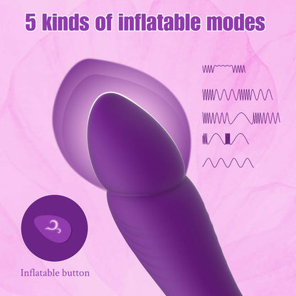 Adult Toys Vibration Stick with 9 Vibration+5 Inflatable Mode