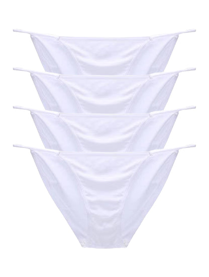 4-Pack Women's Low-Rise Modal String Bikini Thong