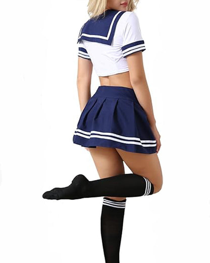 Women Lingerie Schoolgirls Outfit Lingerie Roleplay Cosplay Sailor Costumes