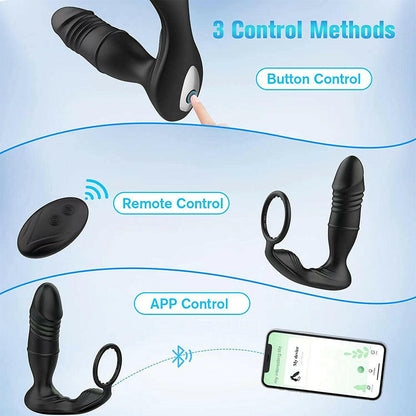 Adult toy 9 extension and vibration mode anal toys APP control