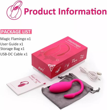 Vibrating Egg G-spot Sex Toy Vibrator APP Flamingo Remote Control Smart Wireless Vibrating Ball