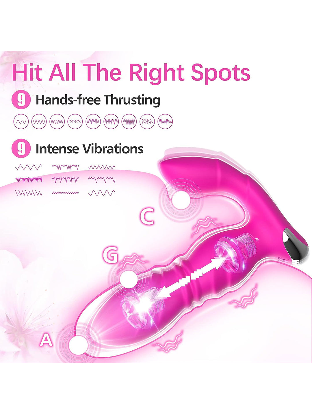 Adult toy 9 frequency telescopic mode wireless couple vibrator anal toy application control