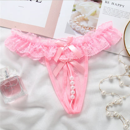 pink Pendant Pearl  Panties