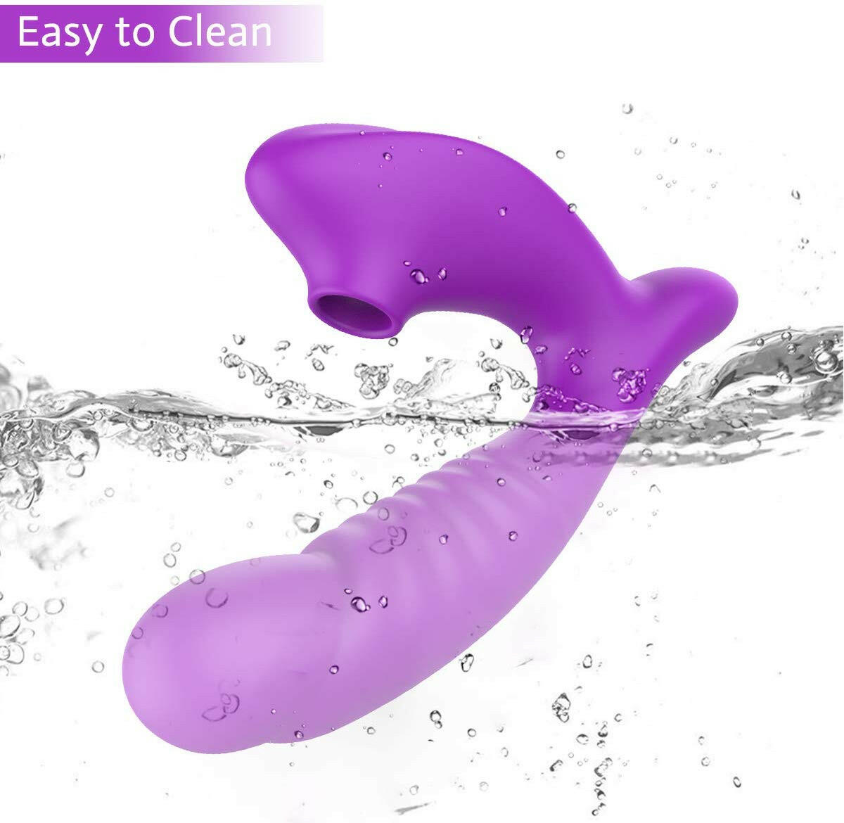 Adult toy Clitoral & G-Spot Vibrator 5-Level Suction, 10 Modes