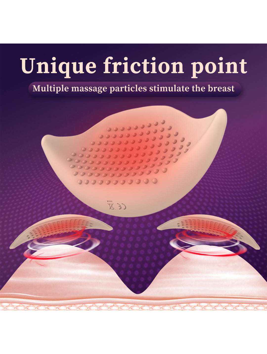 Adult toy nipple vibrator 10 vibration mode breast massage kit