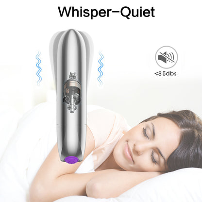 Adult toy mini bullet vibrator 19 vibration mode，silver bullet sex toy