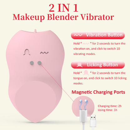 Adult toy egg vibrator 10 vibration mode +tongue lick