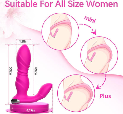 Adult toy 9 frequency telescopic mode wireless couple vibrator anal toy application control