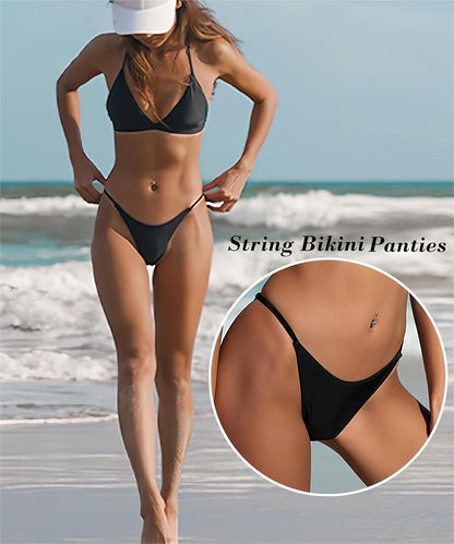 4-Pack Women's Low-Rise Modal String Bikini Thong