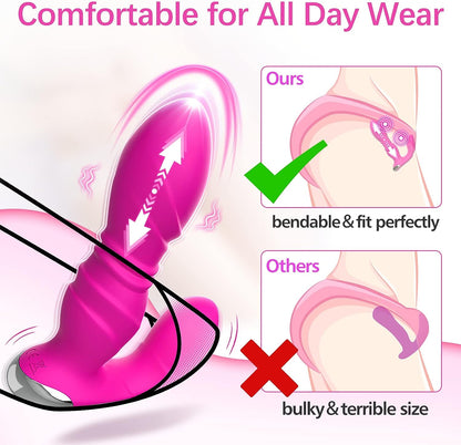 Adult toy 9 frequency telescopic mode wireless couple vibrator anal toy application control