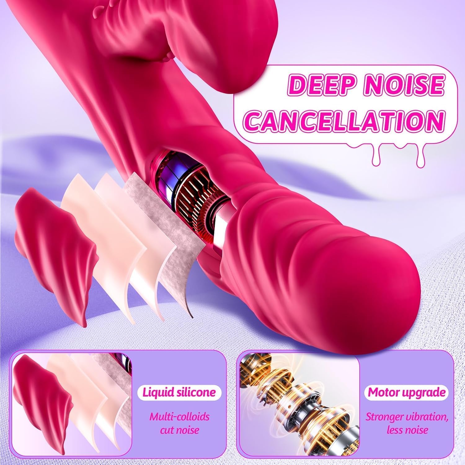 Thrusting Dildo & Vibrator Sex Toys