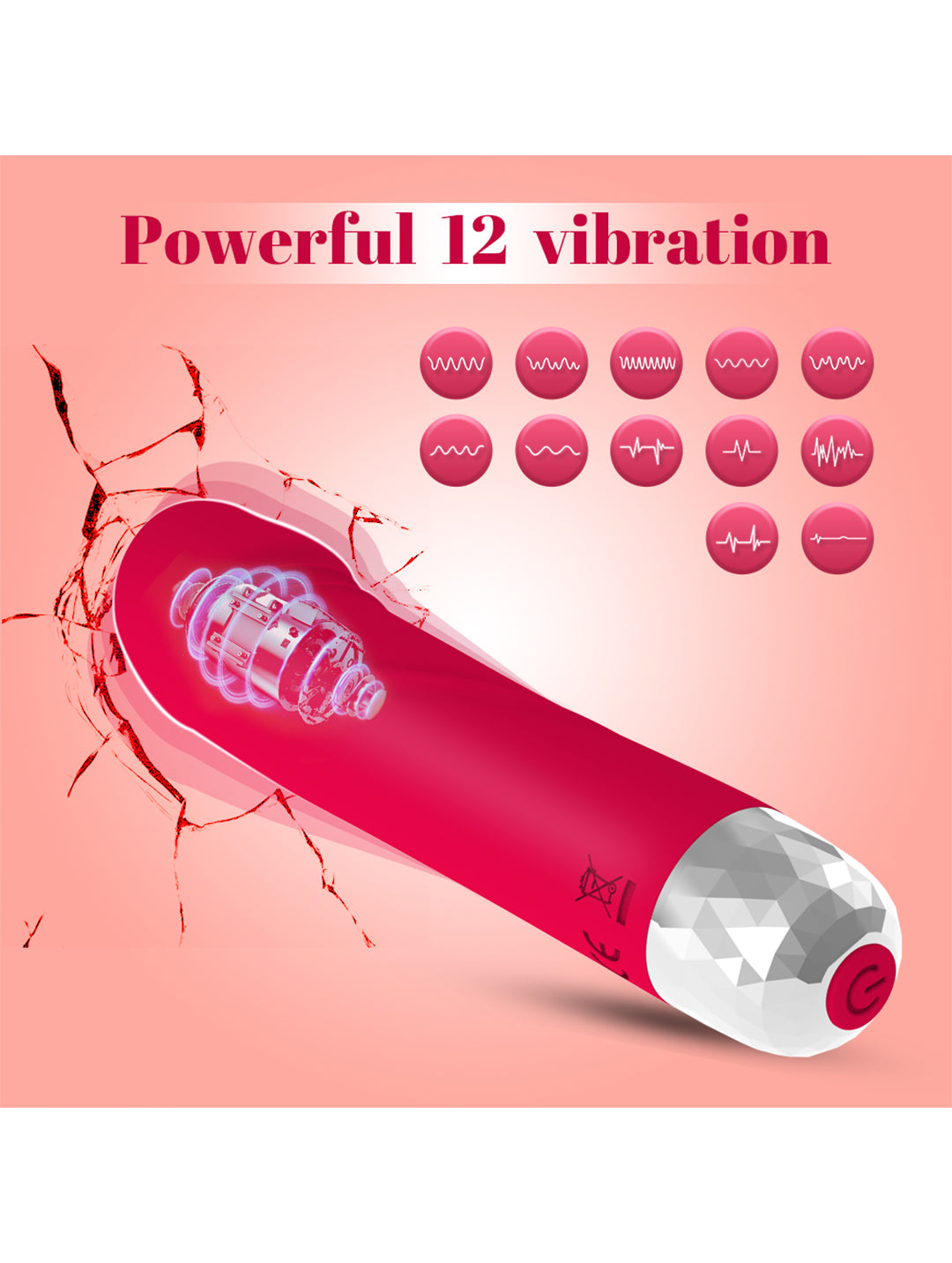 Adult toy 12 Vibration Modes Mini Bullet Vibrator