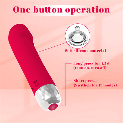 Adult toy 12 Vibration Modes Mini Bullet Vibrator