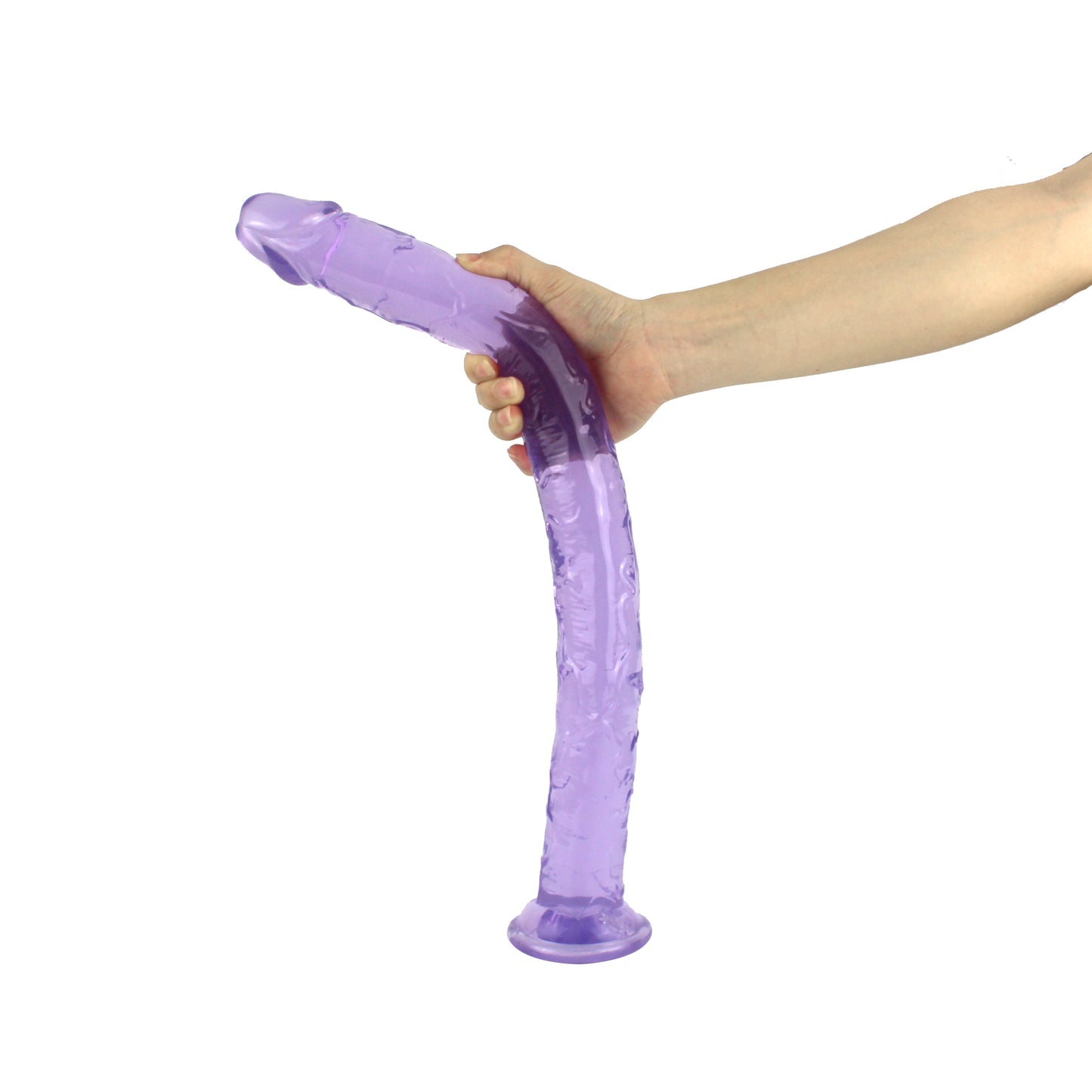 TPE Material Skinny Long Dildo - 45cm/17 Inch Suction Cup Dildo