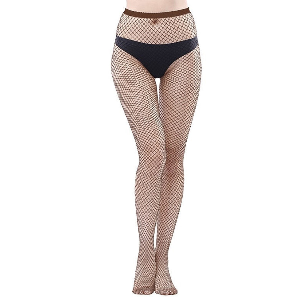 Women's Fishnet Stockings Jumpsuit High Waist Stockings Leggings Small Grid