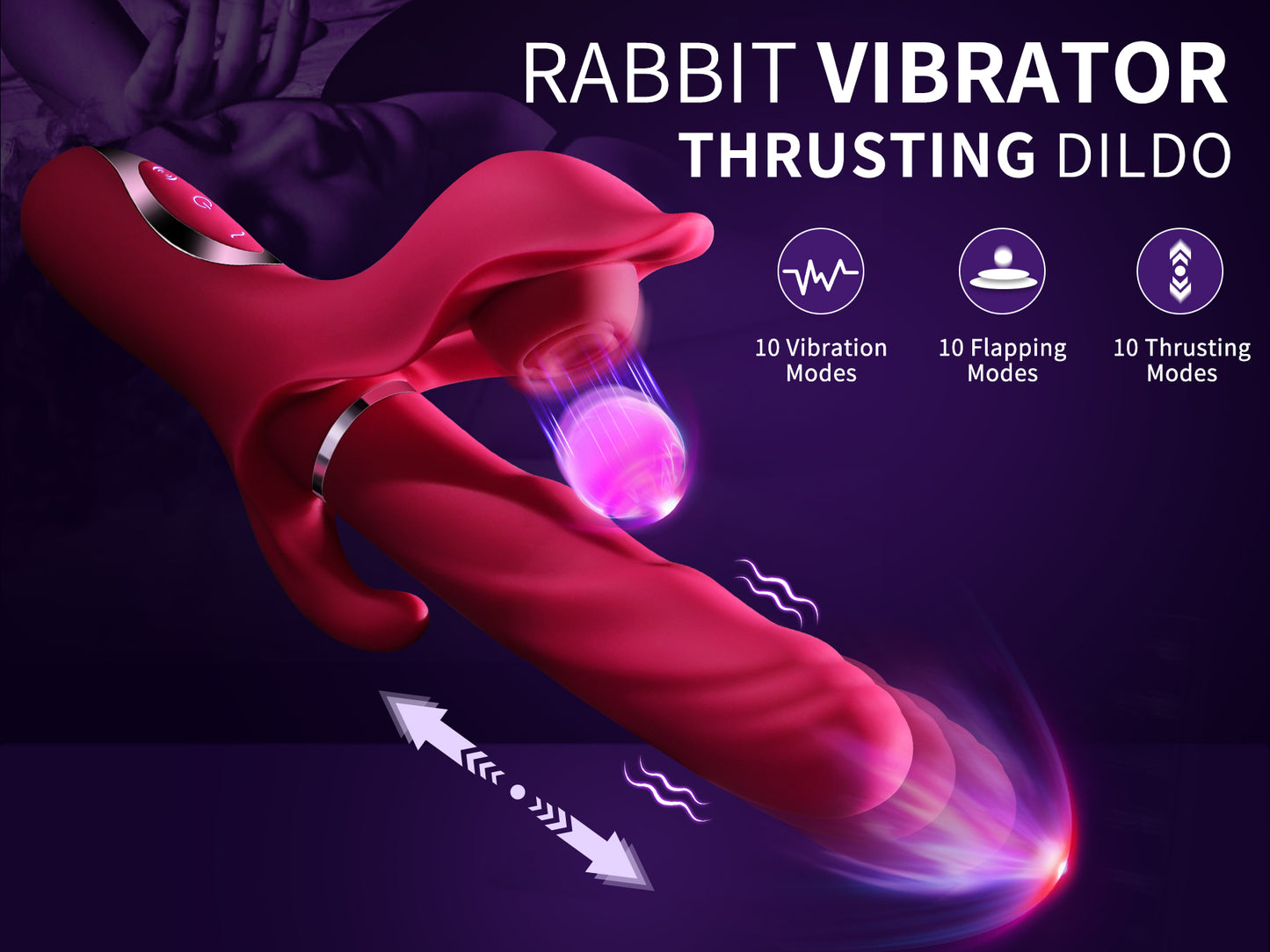 Thrusting Dildo & Vibrator Sex Toys