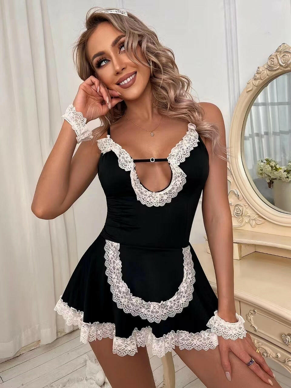 Sexy Maid Outfit &chemise dress