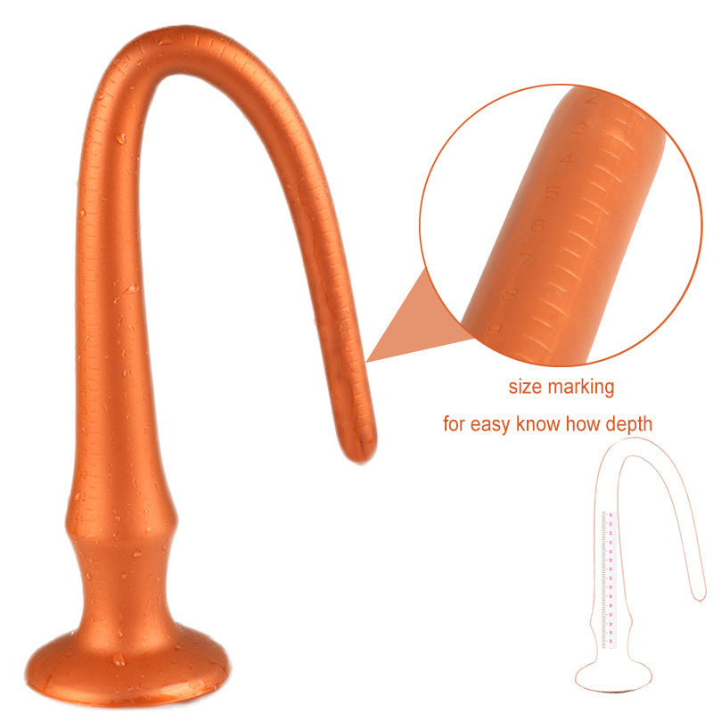 Ultra Long Flexible Silicone Anal Plug - Super Long Butt Plug for Deep Massage Stimulation