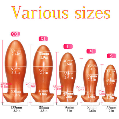 Large butt plugs Trainer, Oversize Liquid Silicone Anal Plug Prostate Massage Anus Dilator Anal Ball