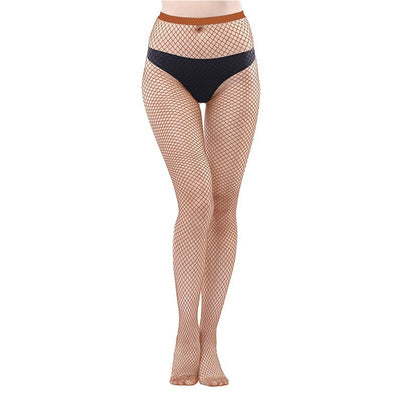 Women's Fishnet Stockings Jumpsuit High Waist Stockings Leggings Small Grid