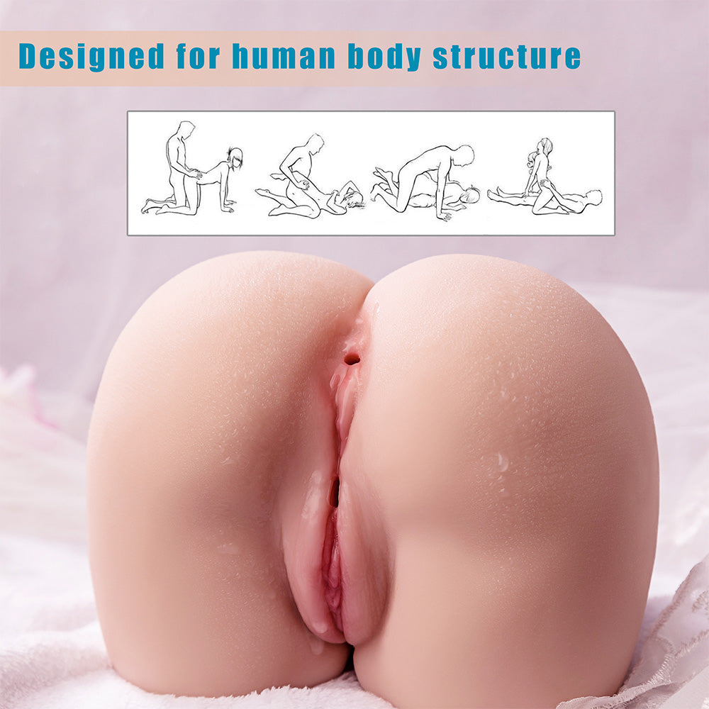 Detailed sculpting of pocket pussy ass sex toys with realistic textures