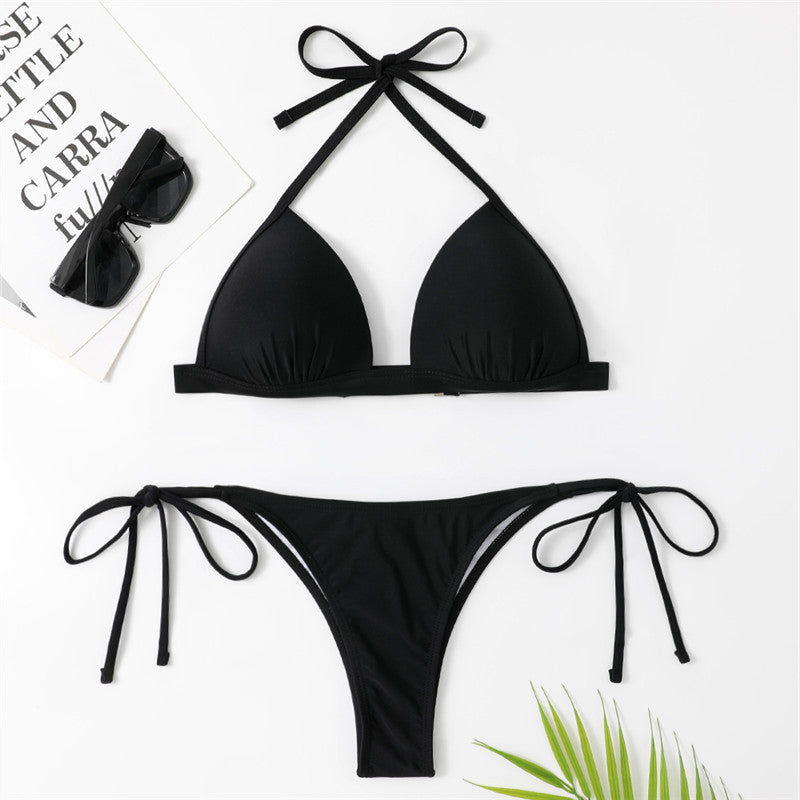 Scrunched Push-Up Bikini Set | Sexy Triangle Bikini for Women